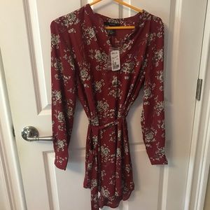 Forever 21 red floral dress.